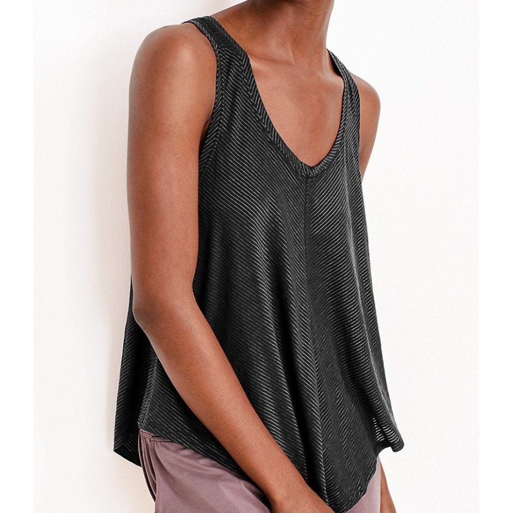 prAna Eldora Tank Size M, Black Grey Stripe - Picture 5 of 5
